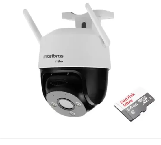 camera intelbras 360 grau com cartao de memoria.