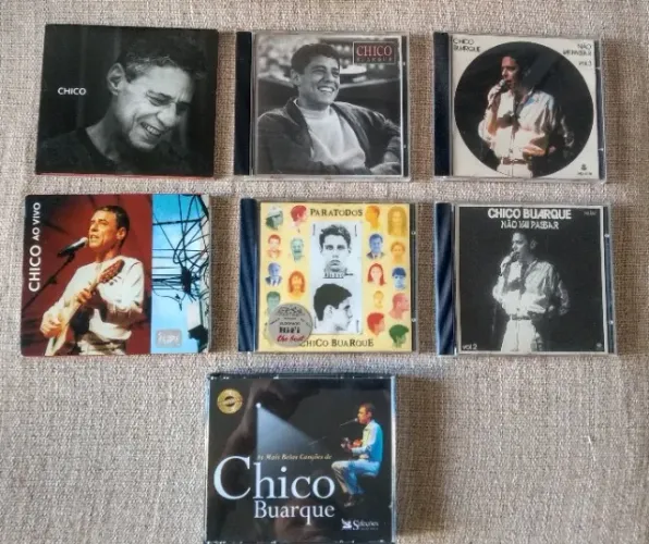 LOTE DE 06 DE CDS DO CHICO BUARQUE + BOX COM 05 CDS