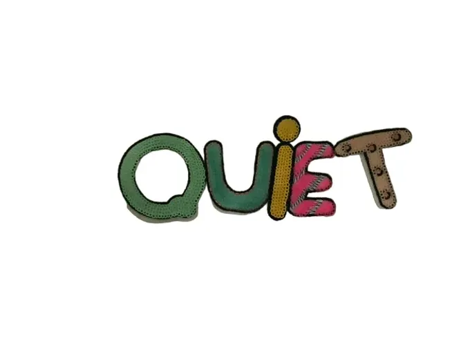50 Aplique termocolante QUIET para Roupas 