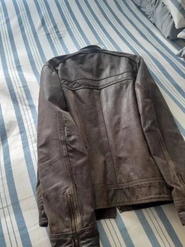 Jaqueta de couro legitimo