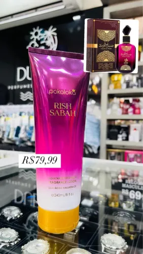 Loção Hidratante Perfumada Rish Sabah Pokoloka