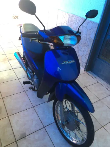Biz 100 ES Partida Elétrica Azul