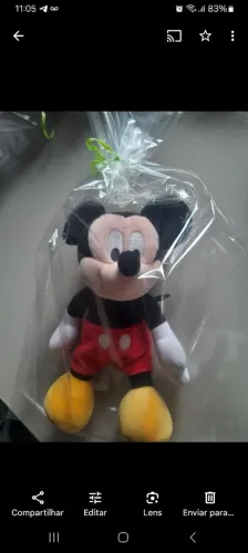 Pelúcia Mickey Mouse Original - Perfeita para Presentear