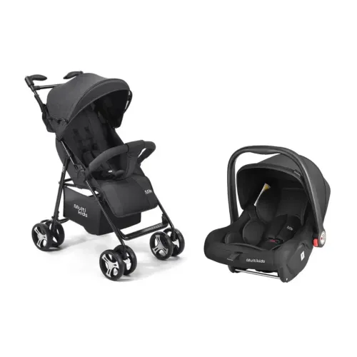 Carrinho de Bebe Flick 0-15kg + Bebê Conforto Class 0-13kgs Multikids - BB444K