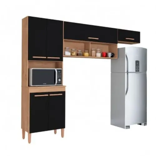 Armário de Cozinha Novo Preto