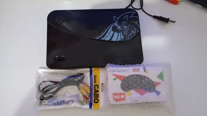 Console Sega Master System com Jogo e Cabos