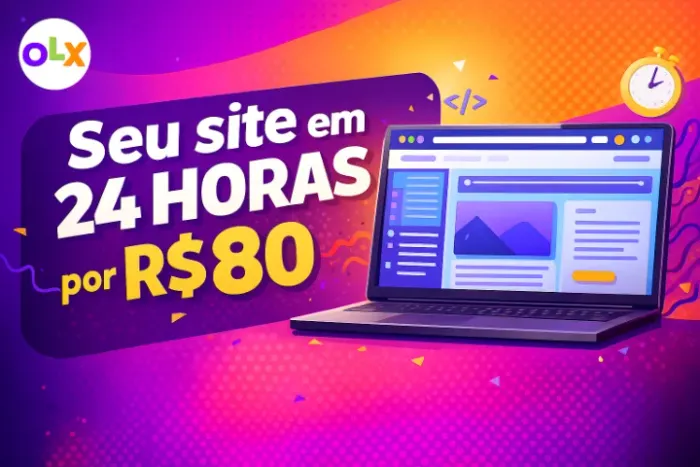 SEU SITE EM 24H POR R$80,00!