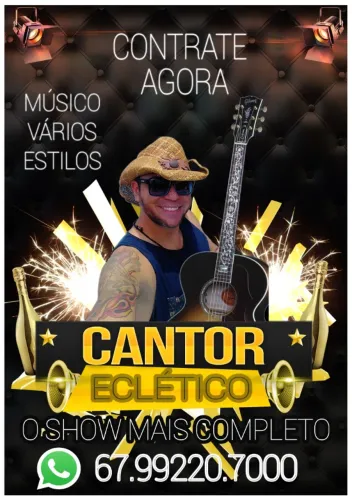 Cantor em Campo Grande Vários Estilos para Festas e Eventos em Geral