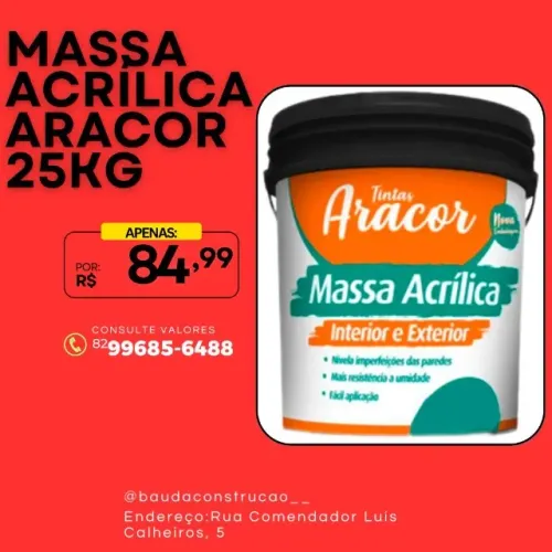 MASSA ACRÍLICA ARACOR 25KG