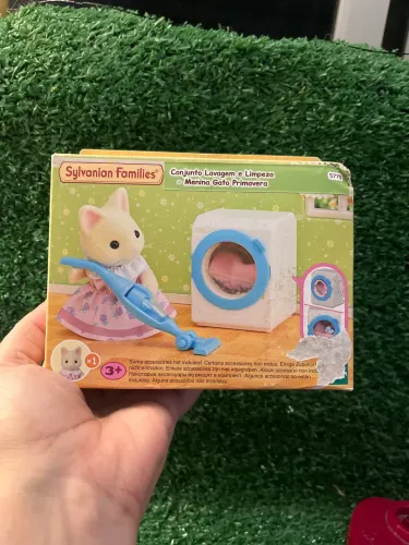 Sylvanians Families Conjunto Lavagem Menina Gato Primavera