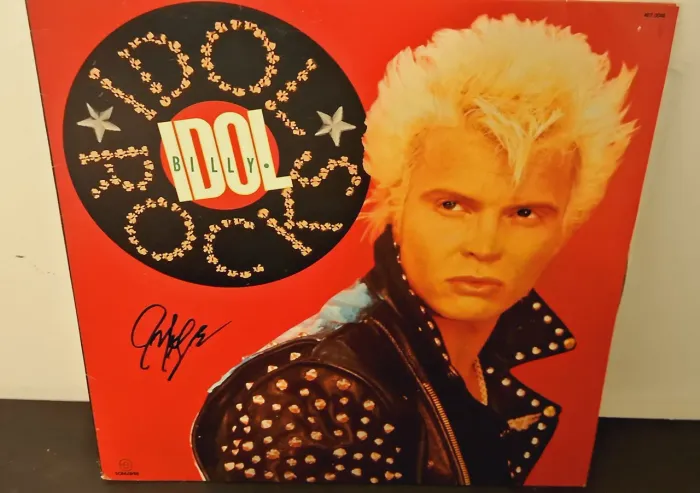 Disco de Vinil Billy Idol - Idol Rocks AUTOGRAFADO 