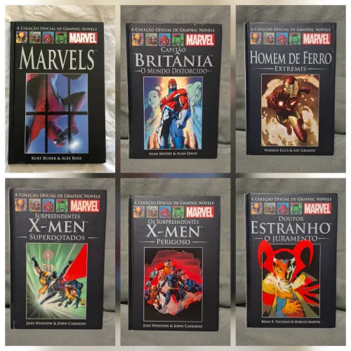Kit com 6 HQs Marvel - Coleção Salvat