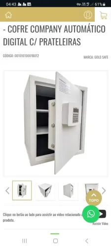 Cofre Digital Automático Company Gold Safe