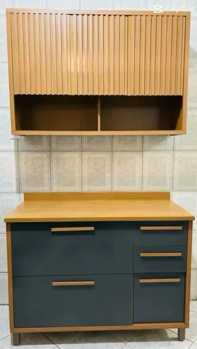 Balcão com aéreo 120CM Ripado torino - FRETE GRATIS - ENTREGA HOJEEE !! 