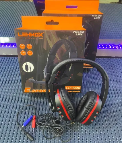  Fone gamer P2 com adaptador Lehmox LEF-1020 