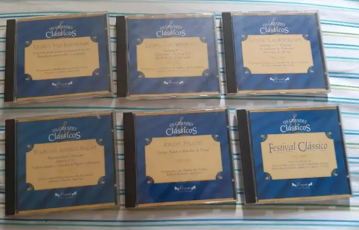 Coleção De 6 Cd Os Grandes Classicos Mozart Beethoven