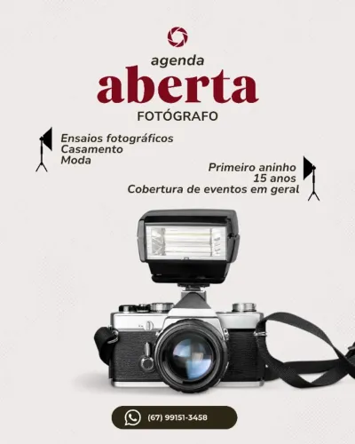 Fotógrafo profissional