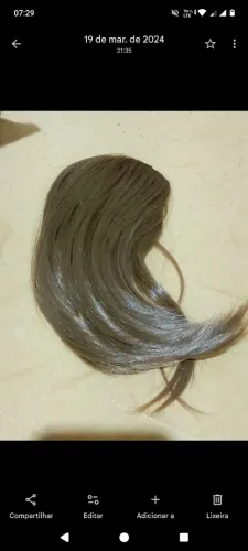 Franjão loira de fibra alta temperatura