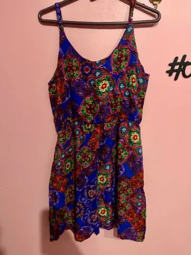 Vestido Estampado Floral BadCat M (novo)