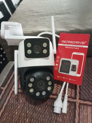 Câmera de Segurança Externa com Visão Noturna e Wi-Fi + Cartão de Memória 64G