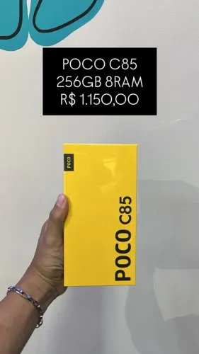 POCO C85 / 256GB / 8RAM /R$ 1.150,00 | Novo Lacrado | Loja Física