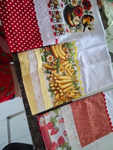 Panos de pratos decorados