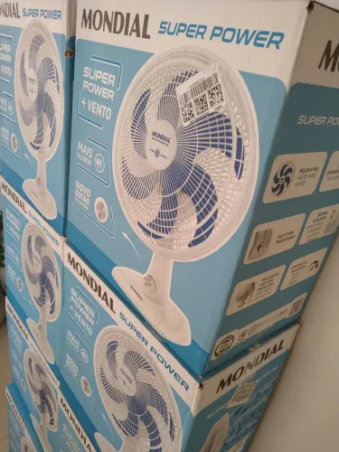 Ventilador 40cm Mondial Super Power VSP-40-B/140W<br>6 Pás/3 Velocidades.