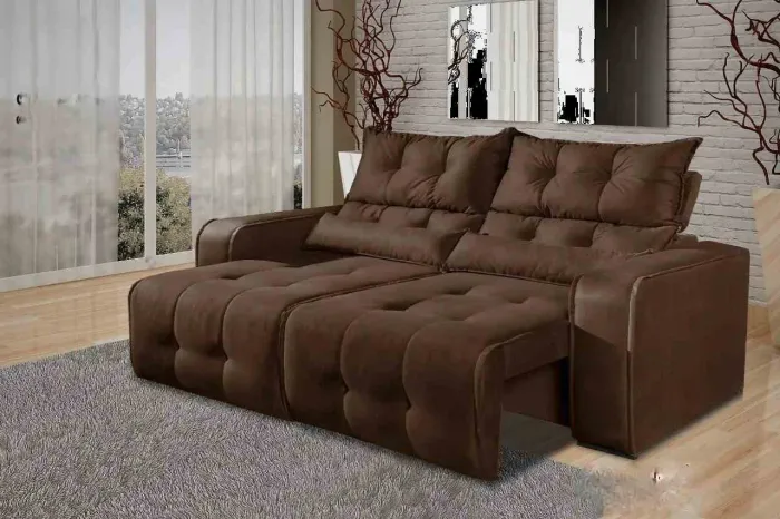 Estofado Retrátiul Reclinável Minas 200m OFERTA s32