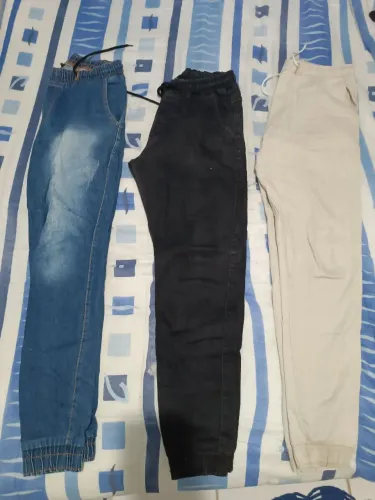 Kit com 3 calças jogger