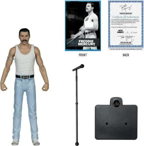 McFarlane Toys Music Maniacs Rock Freddie Mercury - Novo Lacrado