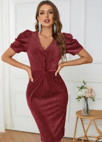 Vestido elegante feminino ideal para eventos