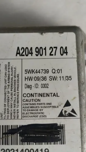 Centralina Airbag Continental A2049012704