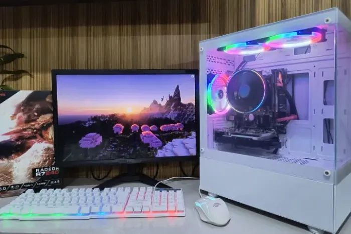 PC i3 4160, GPU 4GB R7 240, 16gb, SSD 512GB + Monitor + Teclado e Mouse *ENTREGA GRÁTIS*