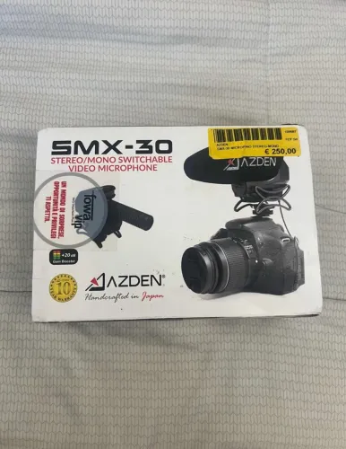 Microfone Azden SMX-30 Stereo/Mono para Câmera