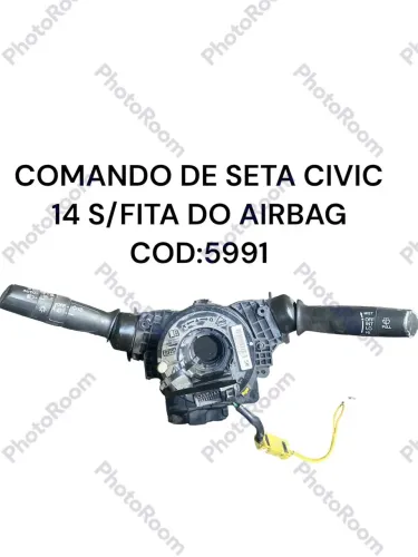 Comando De Seta Honda Civic 2014 Sem Fita Do Airbag Cod 5991
