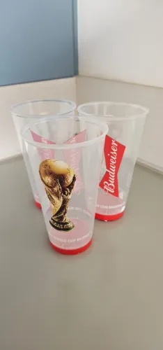 Copo Oficial Copa do Mundo Fifa 2018 Rússia - Budweiser (3 Unidades)