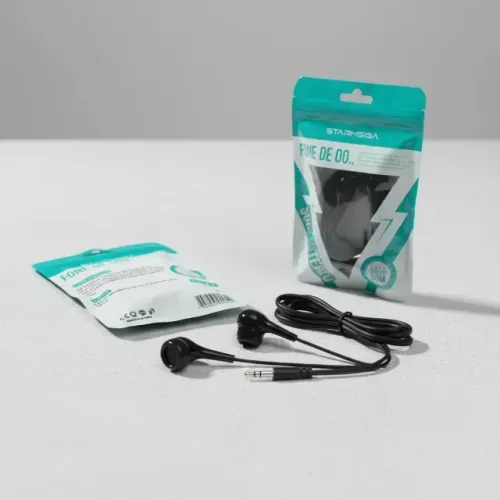 Fone De Ouvido Com Fio Stereo P2 St-2002 Starmega Preto