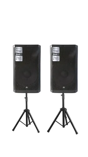 Kit 2 CAIXAs AMPLIFICADAs WALDMAN ATIVA 15 TC-1800DSP