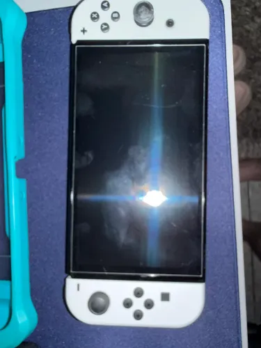 Nintendo Switch OLED Branco + Acessórios DESBLOQUEADO