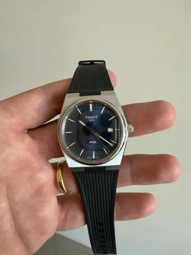 Tissot PRX Quartz Suíço (Mostrador Azul) - Completo
