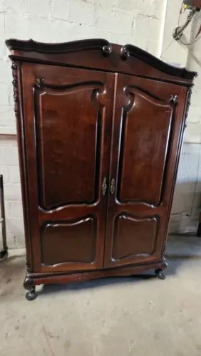 Guarda-Roupa Colonial Madeira Maciça Luxo 2 Portas 