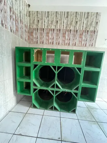 Estrutura para paredinha de som