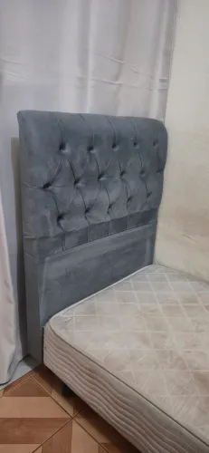 URGENTE! CAMA BOX + CABECEIRA ESTOFADA
