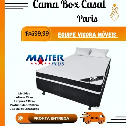 Cama Box Casal Paris 