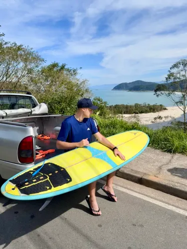 Prancha Surf 8,11 + Capa + Suporte 