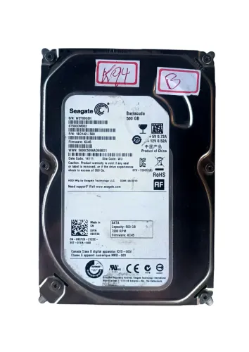 WINCHESTER HD SEAGATE BARRACUDA 500 GB NO ESTADO K94