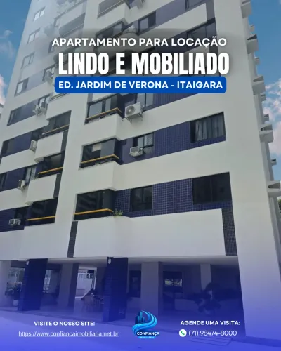 Apartamento para locação no JARDIM DE VERONA, ITAIGARA, Salvador, BA