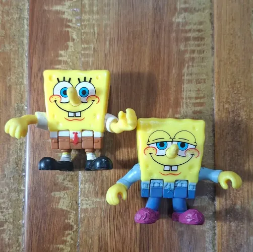 Bonecos Miniaturas Bob Esponja Calça Quadrada 6cm