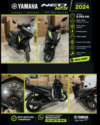 YAMAHA NEO 125 2024 - ECONÔMICA, ÁGIL E SUPER CONSERVADA!