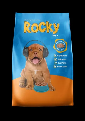 Ração Rocky Dog jr Carne 25 KG